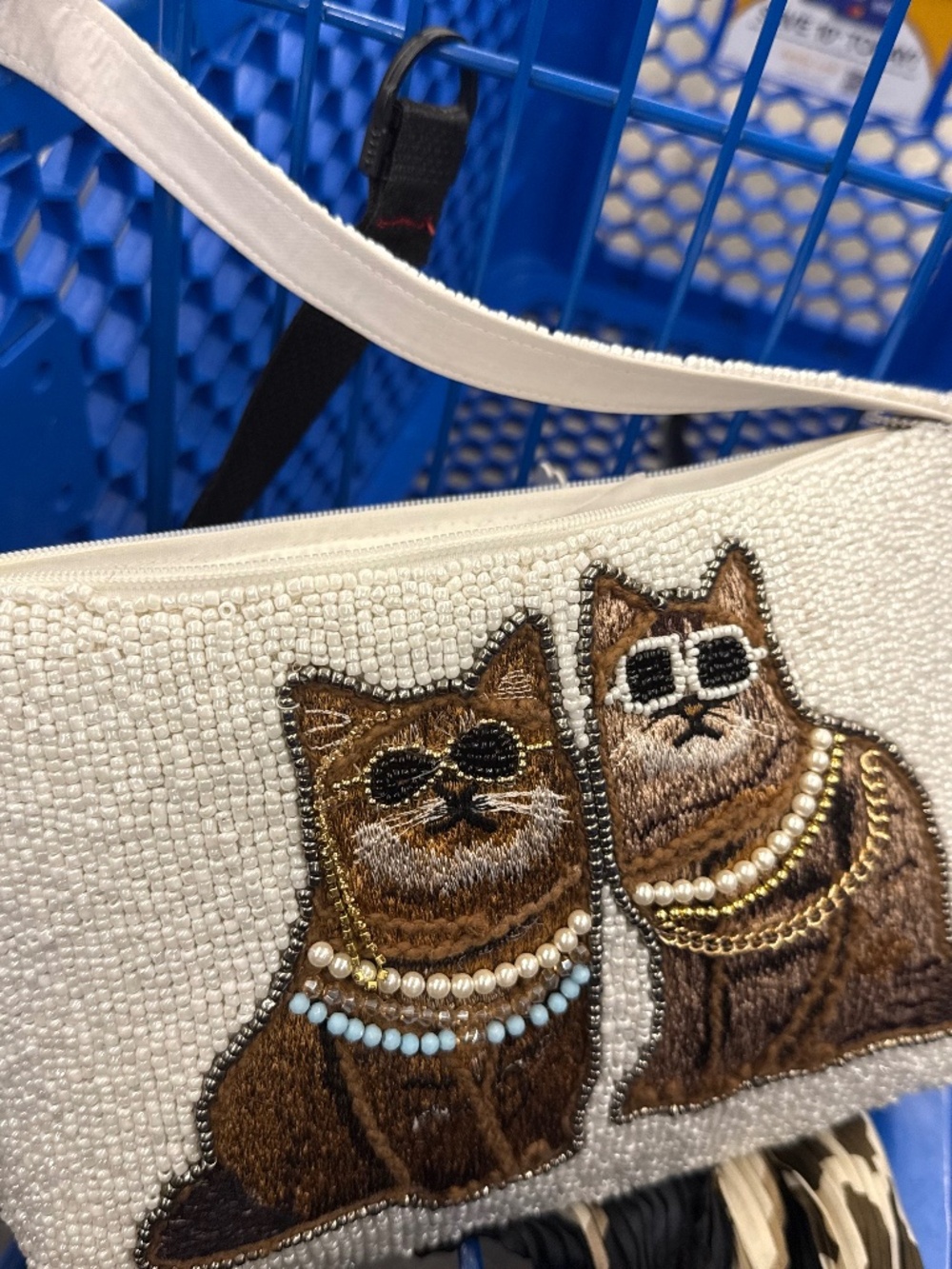 Beaded Cat Purse